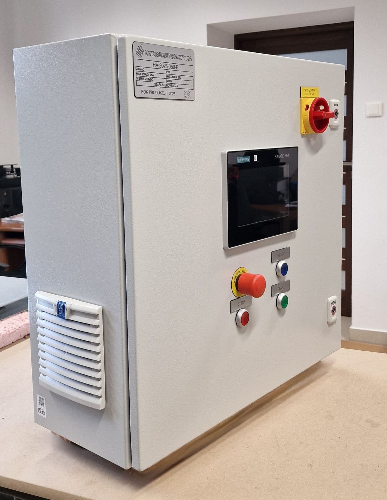 Szafa sterownicza i okablowanie automatyki