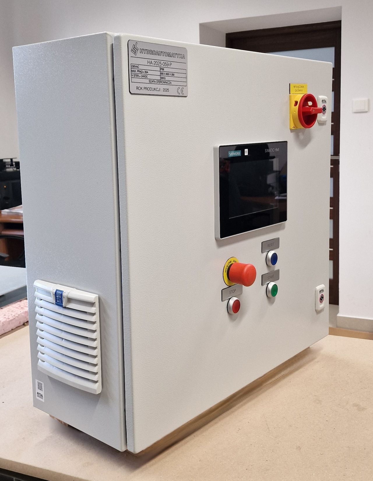 Szafa sterownicza i okablowanie automatyki